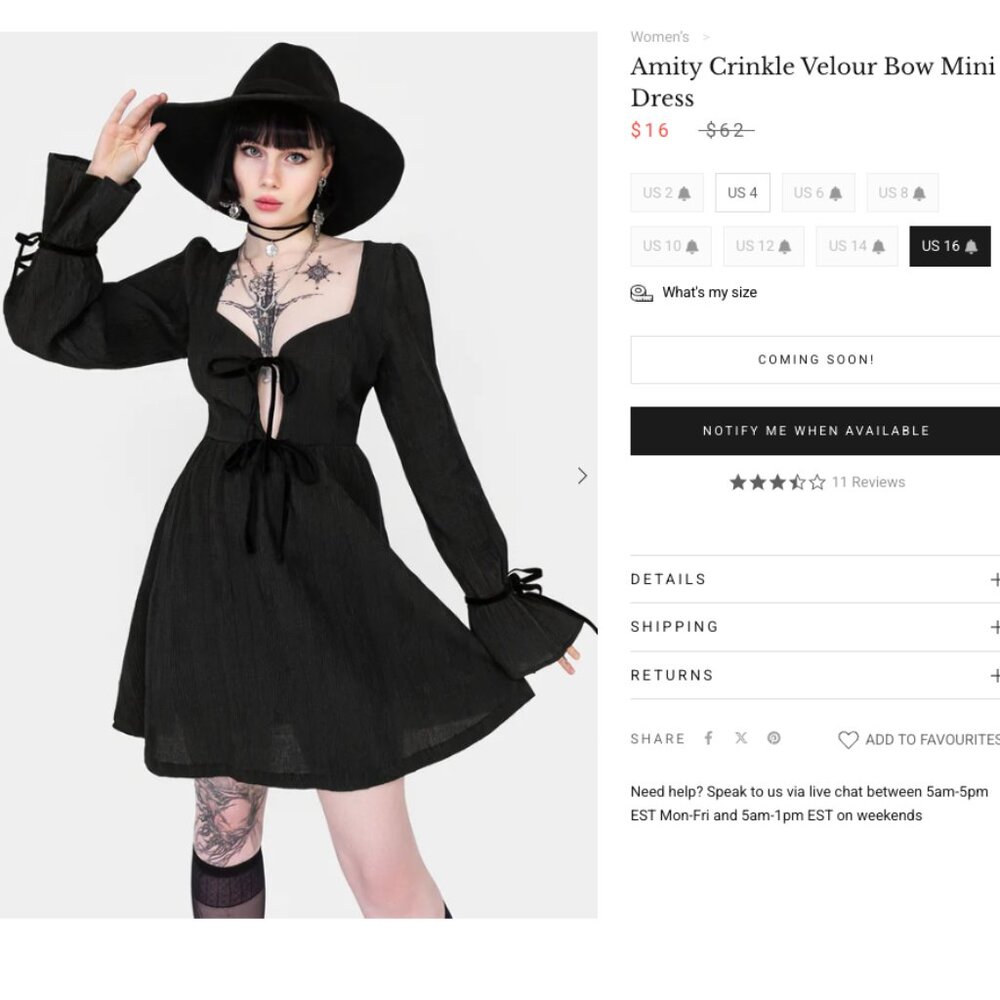 Disturbia Amity Crinkle Velour Bow Mini Dress